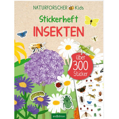 Naturforscher-Kids – Stickerheft Insekten