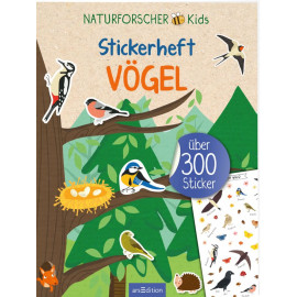 Naturforscher-Kids – Stickerheft Vögel