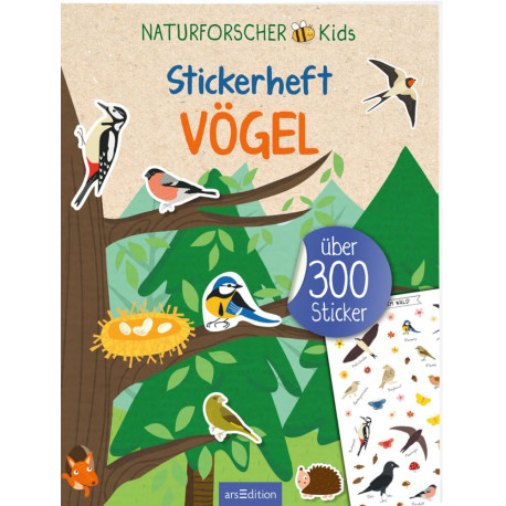 Naturforscher-Kids – Stickerheft Vögel