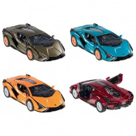 12312Lamborghini Sián, Spritzguss, 1:40, L 12,5 cm sortiert (1 Stück)