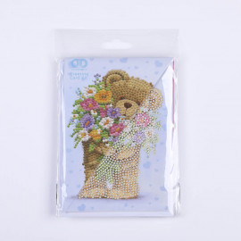 DIAMOND DOTZ® Original Diamond Painting Greeting Card Bunch of Love Postkarte 12,6 x 17,7 cm 1.411 Diamant Mosaikste