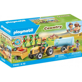 PLAYMOBIL 71442 Traktor mit Anhänger und Wassertank