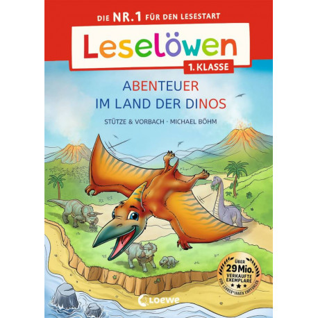 Leselöwen 1. Klasse - Abenteuer im Land der Dinos