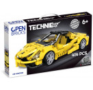 Open Bricks Sports Car Yellow