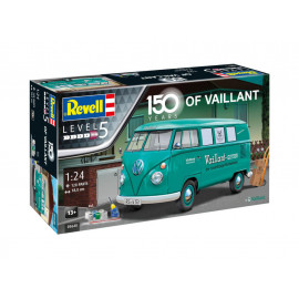 Geschenkset  150 years of Vaillant VW T1 Bus, Revell Modellbausatz mit Basiszubehör