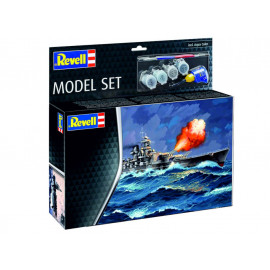 Model Set Battleship Gneisenau, Revell Modellbausatz mit Basiszubehör