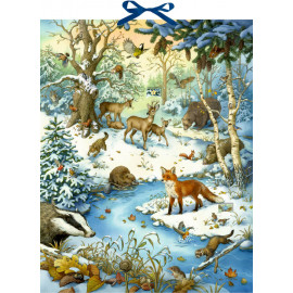 Die Tiere im Winterwald und ..., Zettel-Adventskalender