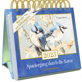 Postkartenkal.: Spaziergang durch die Natur 2025 - M.Bastin