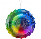 Kinetic Art: Metal Hanging Wind Spinner: 3D Rainbow Fountain