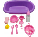 Amia Puppen-Badewanne mit Zubehör-Set