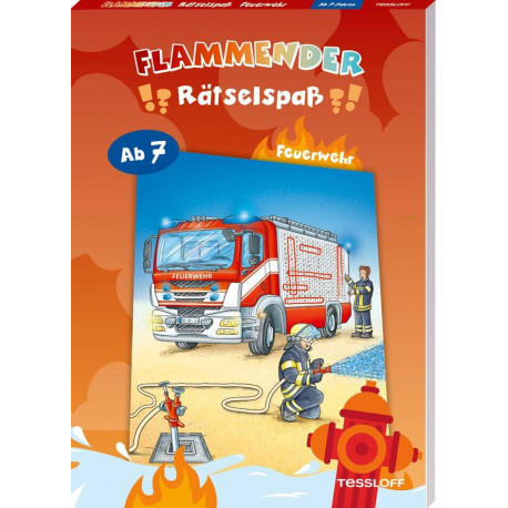 Flammender Rätselspaß. Feuerwehr