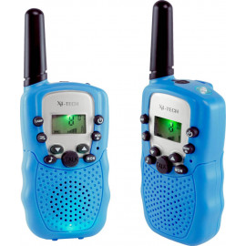 X4-TECH Walkie Talkie 2er Set blau