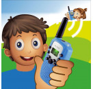 X4-TECH Walkie Talkie 2er Set blau