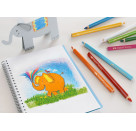 Faber-Castell Buntst. dreikant Jumbo 5.4mm 12er Karton Faber-Castell