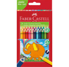 Faber-Castell Buntst. dreikant Jumbo 5.4mm 24er Karton Faber-Castell