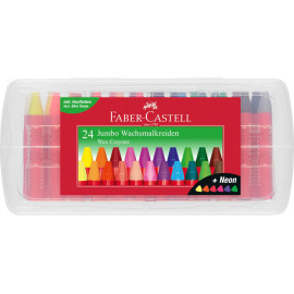 Faber-Castell Wachsmalkreiden Jumbo 24er Box