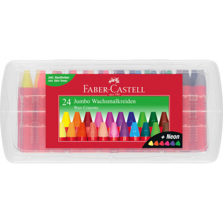 Faber-Castell Wachsmalkreiden Jumbo 24er Box