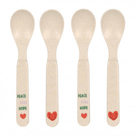 Spoon Set PP/Cellulose Happy Rascals Heart