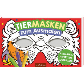 Tiermasken zum Ausmalen