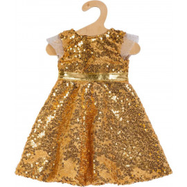 Puppen-Kleid Goldstar, Gr. 28-35 cm