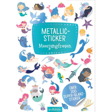 Metallic-Sticker – Meerjungfrauen