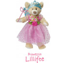 Puppenkleid Prinzessin Lillifee mit Glitzerkrone und Augenmaske, 3-teilig, Gr. 28-35 cm