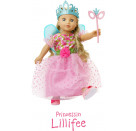 Puppenkleid Prinzessin Lillifee mit Glitzerkrone und Augenmaske, 3-teilig, Gr. 28-35 cm