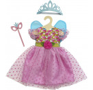 Puppenkleid Prinzessin Lillifee mit Glitzerkrone und Augenmaske, 3-teilig, Gr. 28-35 cm