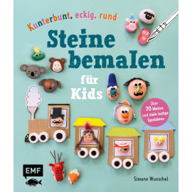 Kunterbunt, eckig, rund – Steine bemalen für Kids