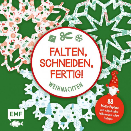 Bastelblock: Falten, Schneiden, fertig!  Weihnachten