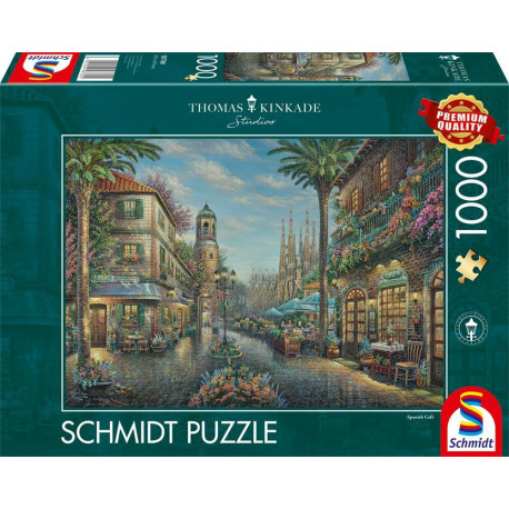 Spanisches Straßencafé, Puzzle Thomas Kinkade 1.000 Teile