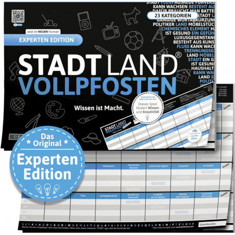 STADT LAND VOLLPFOSTEN – EXPERTEN EDITION - Wissen ist Macht. (DinA4-Format)