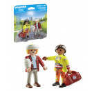 PLAYMOBIL 71506 DuoPack Sanitäterin mit Patient