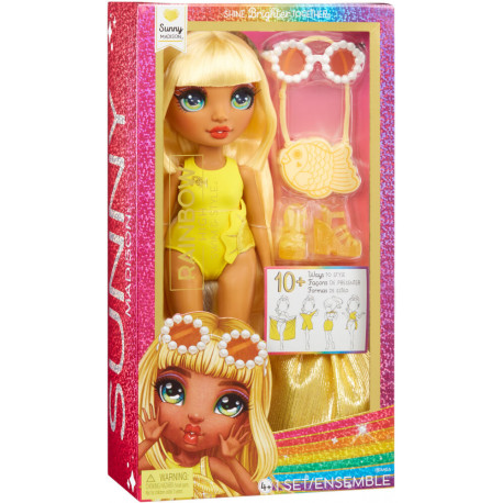 Rainbow High Swim & Style Fashion Doll- Sunny (Yellow)