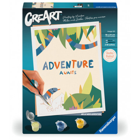 Ravensburger 23904 Malen nach Zahlen Hello New Adventure Malen nach Zahlen Serie D