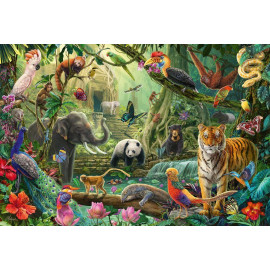 Bunte Tierwelt im Dschungel, 100 Teile