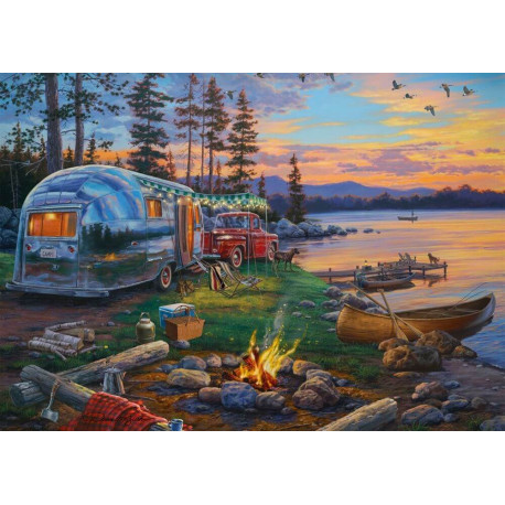 Campingidyll am See, Puzzle Darrel Bush 1.000 Teile