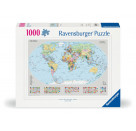 Ravensburger 12000065 Puzzle Politische Weltkarte 1000 Teile