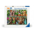 Ravensburger 12000205 Puzzle Katzen im Regal 500 Teile