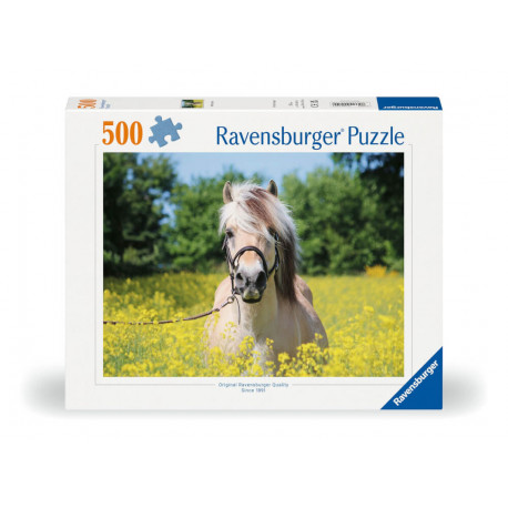 Ravensburger 12000210 Puzzle Pferd im Rapsfeld 500 Teile