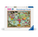 Ravensburger 12000569 Puzzle Mit Fahrrad um die Welt 1000 Teile