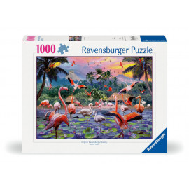 Ravensburger 12000574 Puzzle Pinke Flamingos 1000 Teile