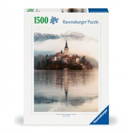 Ravensburger 12000740 Puzzle Die Insel der Wünsche, Bled, Slowenien 1500 Teile