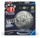 Ravensburger 11586 Puzzle Puzzle-Ball Der Mond - Glow-in-the-Dark 3D 72 Teile