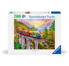 Ravensburger 12000795 Puzzle Zugfahrt im Herbst 1500 Teile