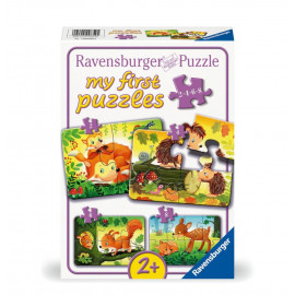 Ravensburger 12000854 Puzzle Kleine Tierfamilien 2/4/6/8 Teile