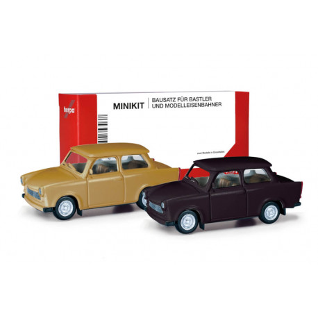 herpa - MiniKit Trabant 601 Limousine, samtocker, rallyeschwarz