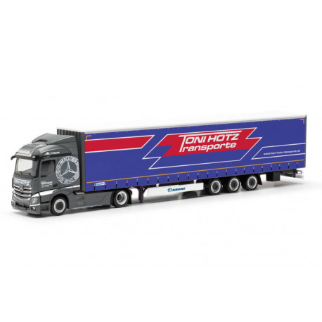 herpa - Mercedes-Benz Actros Streamspace 2.3 15m Lowliner-Sattelz. Toni Hotz (Hessen/Offenbach)