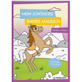 Mein schönstes buntes Malbuch. Pferde und Ponys