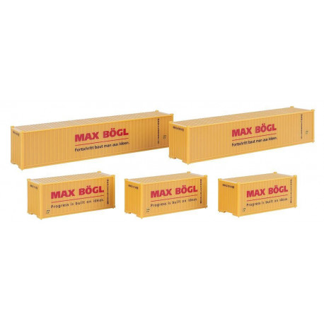 FALLER 5er Container-Set Max Bögl